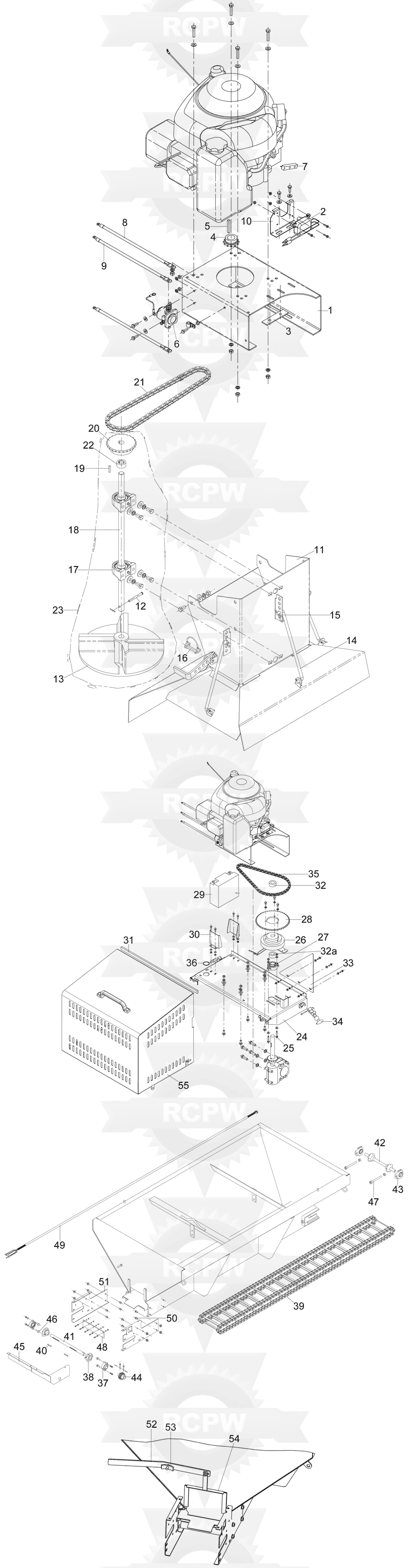 Buyers Salt Dogg Sch072ss Series Salt Spreader Diagram - Rcpw Parts 